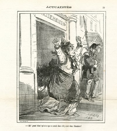 Illustratie van Cham (1819-1879) in Le Charivari door Amédée de Noé