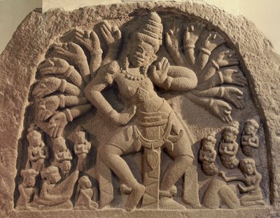 Dansende zestienarmige Shiva door Cham School