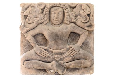 Yaksa of Yaksha, Quang Nam provincie, 5e eeuw na Christus door Champa Civilisation