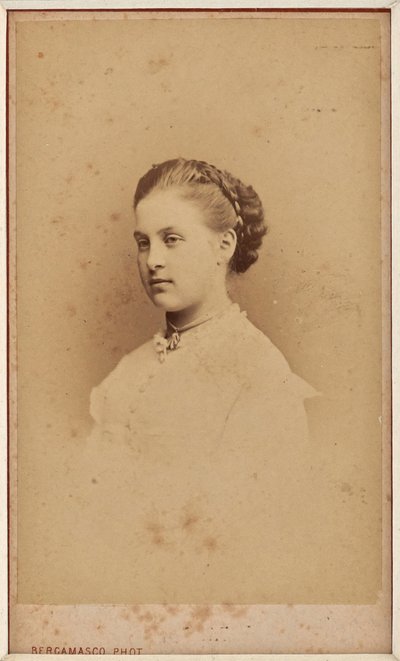 Olga Konstantinovna van Rusland - Portret van Groothertogin Olga Konstantinovna van Rusland (1851-1926) door Charles Bergamasco
