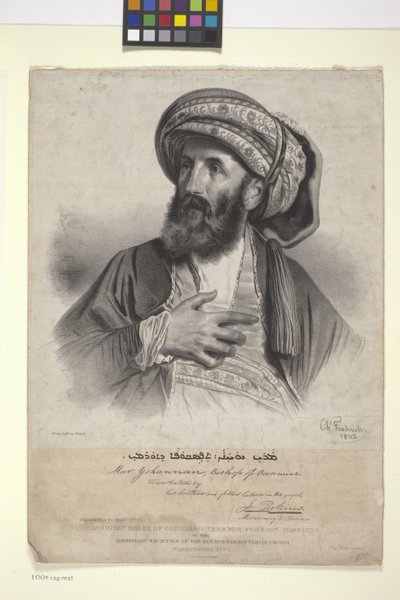 Mar Yohannan, bisschop van Ooroomiah door Charles (after) Fenderich