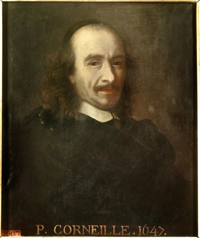 Portret van Pierre Corneille (1606-1684) Franse dichter en dramaturg door Charles (after) Le Brun