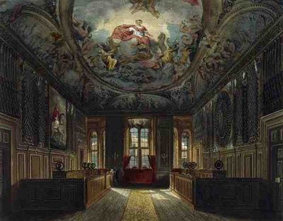 De wachtkamer van de koningin, Windsor Castle, uit 