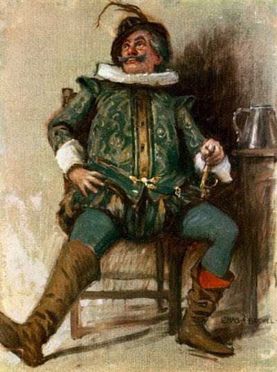 Driekoningenavond: Sir Toby Belch, Mr Lionel Brough door Charles A. Buchel