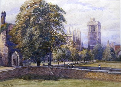 New College met klokkentoren door Charles A. Sheehan