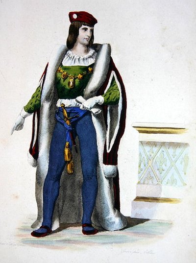 Charles Hertog van Orleans, portret gepubliceerd in 