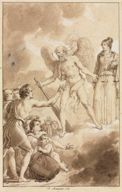Allegorie, 1818 door Charles Abraham Chasselat