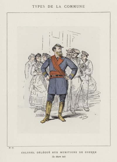 Kolonel Afgevaardigde voor Oorlogsmunitie, De burger Assi door Charles Albert d Arnoux Bertall