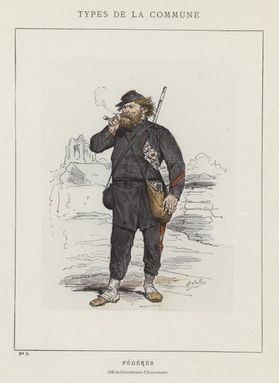 Federes, Menilmontant-Charonne door Charles Albert d Arnoux Bertall