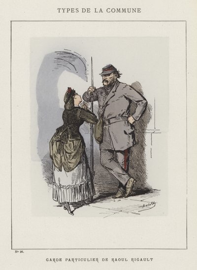 Garde Particulier de Raoul Rigault door Charles Albert d Arnoux Bertall