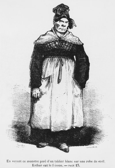 Jacqueline Collin, tante van Vautrin, bekend als Asie, illustratie uit 