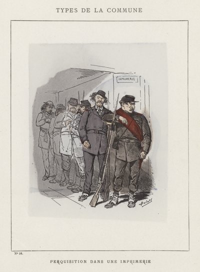 Onderzoek in een Drukkerij door Charles Albert d Arnoux Bertall