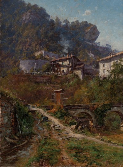 In Sassenage. De tanks van Sassenage door Charles Alexandre Bertier