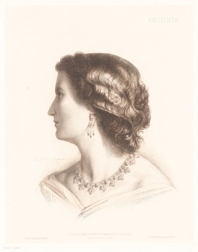 Portret van een Italiaanse vrouw door Charles Alphonse Paul Bellay