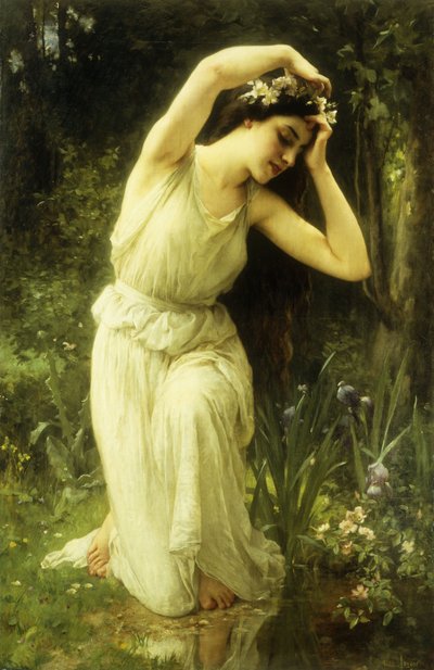 Een Nimf in het Bos door Charles Amable Lenoir