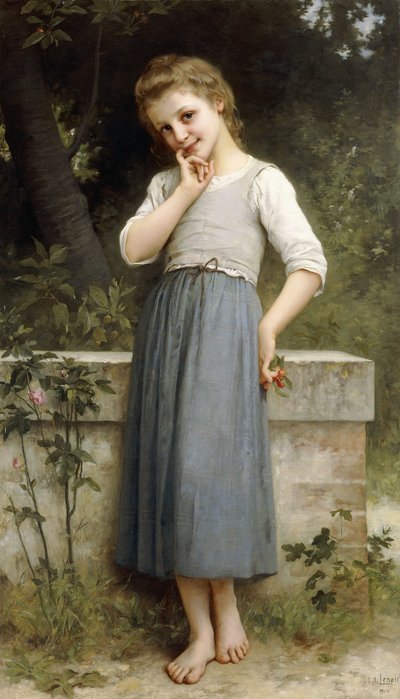 De Kersenplukker, 1900 door Charles Amable Lenoir
