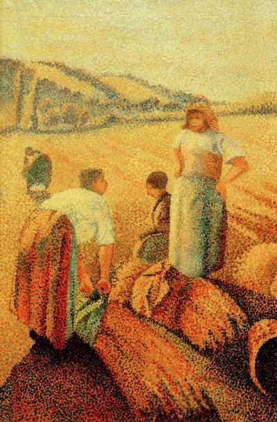 Op het platteland door Charles Angrand