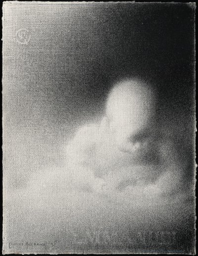 Hoofd van een kind (Emmanuel) door Charles Angrand