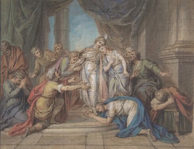 Jozef Herkend door zijn Broers, 18e eeuw door Charles Antoine Coypel