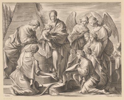 Opvoeding van Christus door Charles Audran