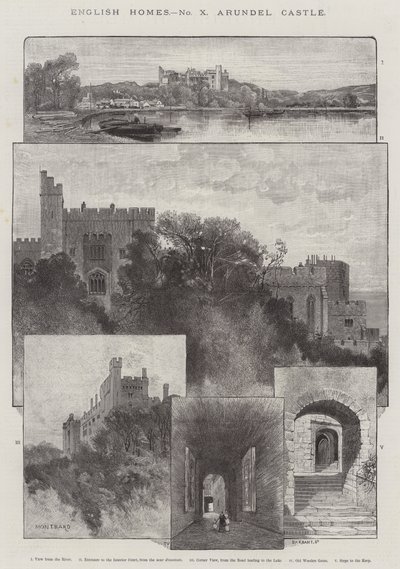 Arundel Castle door Charles Auguste Loye