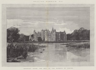 Burghley House, de zetel van de markies van Exeter door Charles Auguste Loye