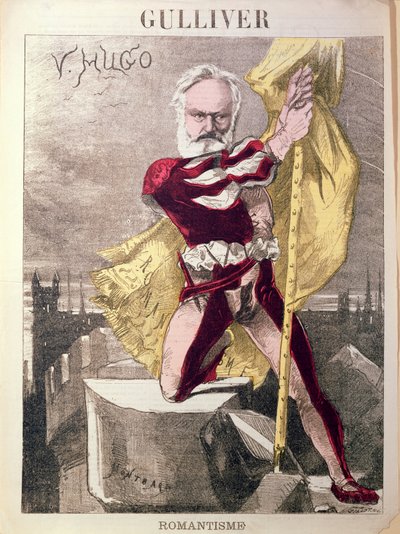 Karikatuur van Victor Hugo (1802-85) uit 