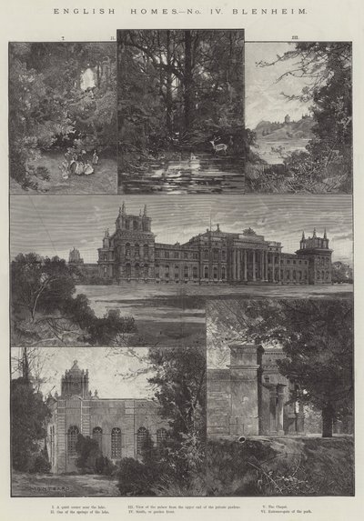 Engels huis, Blenheim door Charles Auguste Loye