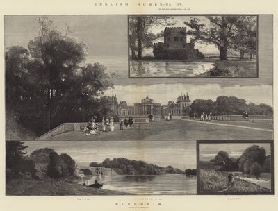 Engelse huizen, Blenheim door Charles Auguste Loye
