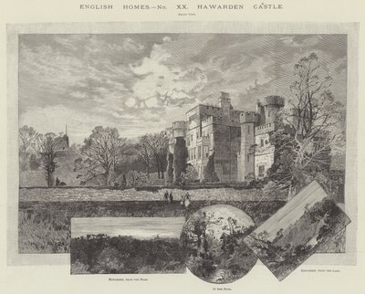 Kasteel van Hawarden door Charles Auguste Loye