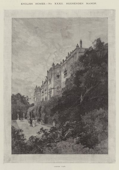 Hughenden Manor, Hoekzicht door Charles Auguste Loye
