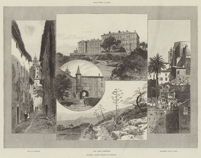 Hyeres, zuidkust van Frankrijk door Charles Auguste Loye