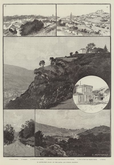 In Zuidwest-Spanje, op de Zafra en Huelva Spoorweg door Charles Auguste Loye