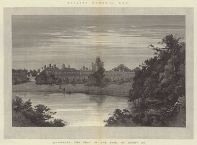 Knowsley, de zetel van de graaf van Derby, KG door Charles Auguste Loye