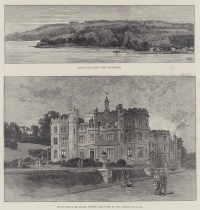 Mount Edgcumbe House door Charles Auguste Loye