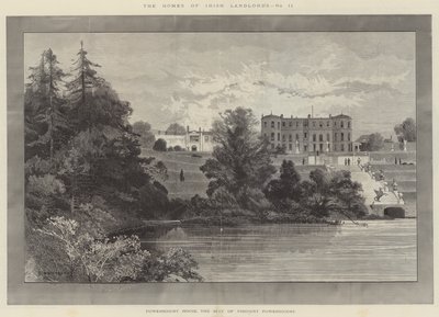 Powerscourt House, de zetel van burggraaf Powerscourt door Charles Auguste Loye