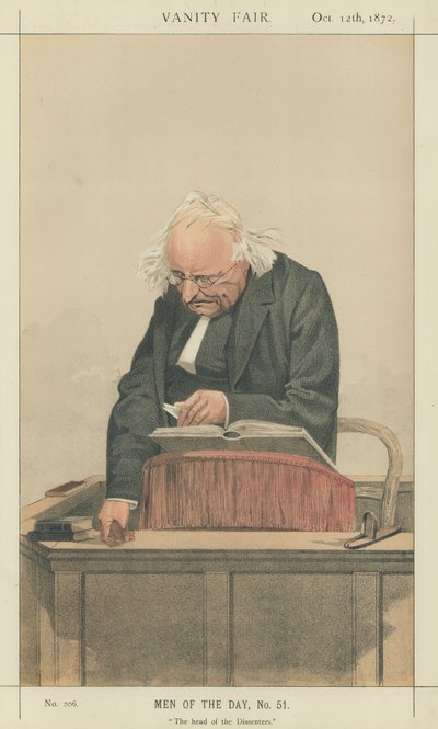 De Eerwaarde Thomas Binney door Charles Auguste Loye