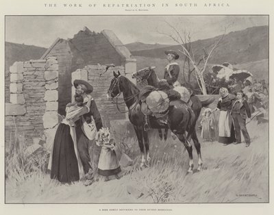 Het werk van repatriëring in Zuid-Afrika door Charles Auguste Loye