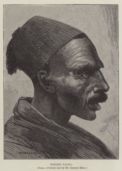 Zebehr Pasha door Charles Auguste Loye