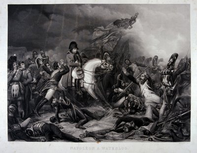 Napoleon (1769-1821) bij de Slag bij Waterloo, 1815 door Carl von Steuben