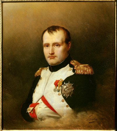 Portret van Napoleon I (1769-1821) die de IJzeren Kroon en het Legioen van Eer decoreert door Charles Auguste Steuben