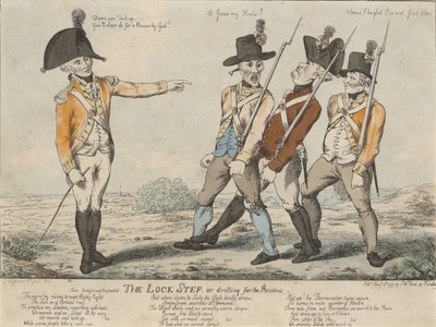 De Lock Step, of oefenen voor de Review, 1797 door Charles Aylmer