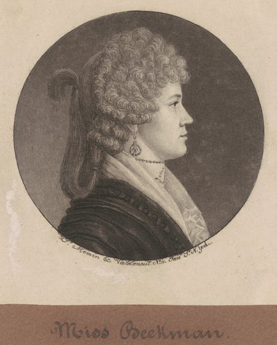 Ann Beekman door Charles B. J. Févret de Saint Mémin