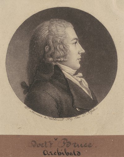 Archibald Bruce door Charles B. J. Févret de Saint Mémin