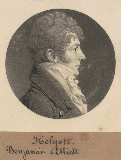 Benjamin Elliott door Charles B. J. Févret de Saint Mémin