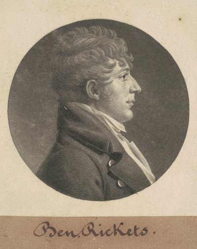 Benjamin Ricketts door Charles B. J. Févret de Saint Mémin