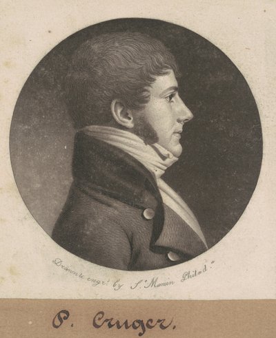 Bertram Peter Cruger door Charles B. J. Févret de Saint Mémin
