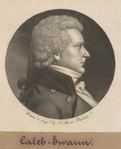 Caleb Swan door Charles B. J. Févret de Saint Mémin