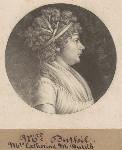 Catherine D. Dutilh door Charles B. J. Févret de Saint Mémin