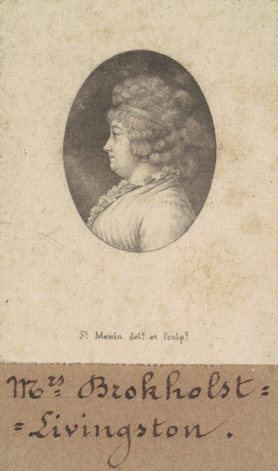 Catherine Keteltas Livingston door Charles B. J. Févret de Saint Mémin